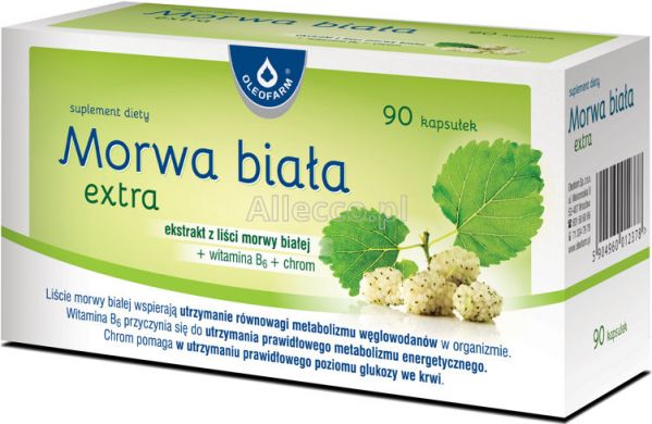 Morwa Biała Extra kapsułki, 90 szt.