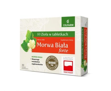 Morwa biała forte 30 tabletek powlekanych