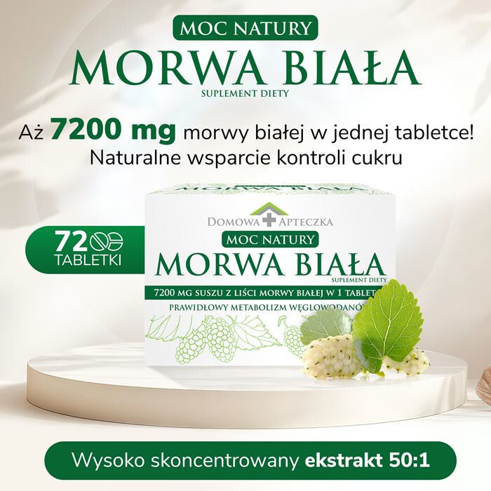 Morwa Biała Moc Natury tabletki, 72 szt.