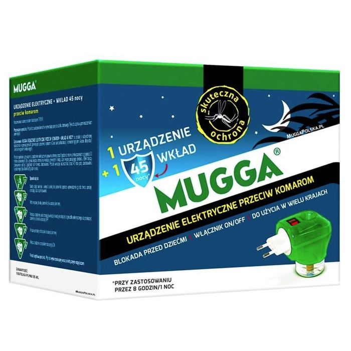 Mugga Electro na komary do kontaktu, 1 szt. + wkład na 45 nocy, 35 ml