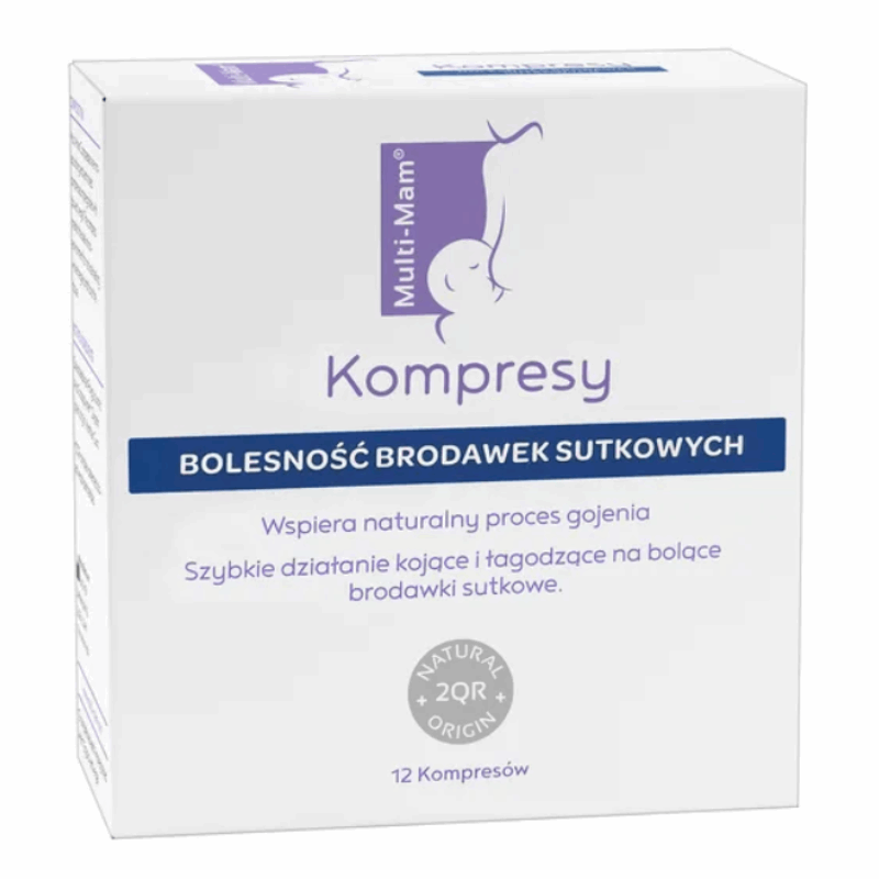 Multi-Mam Bolesność brodawek sutkowych kompresy, 12 szt.