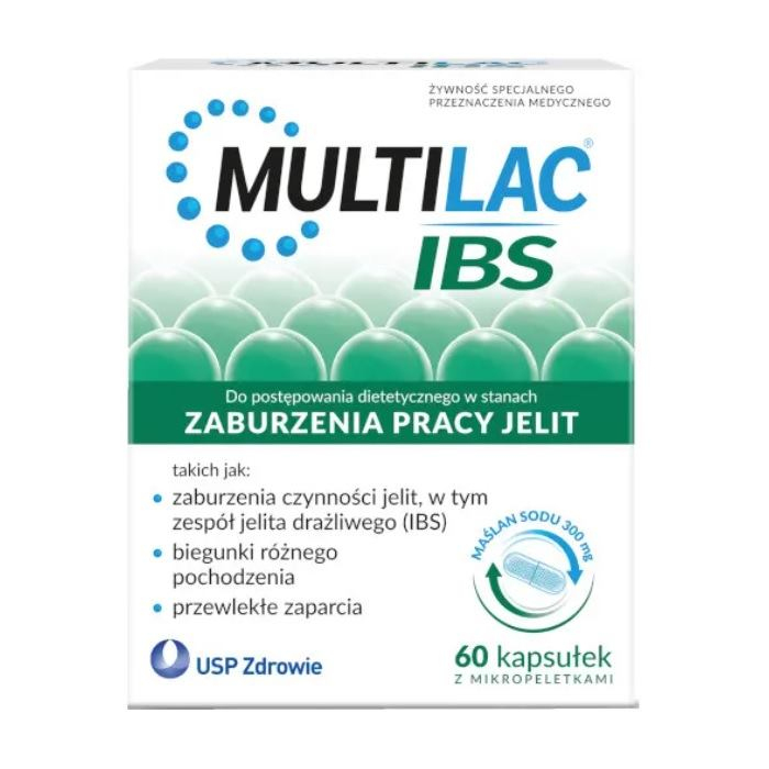 Multilac IBS kapsułki na jelita z maślanem sodu, 60 szt.