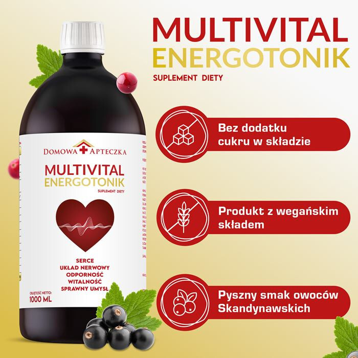 Multivital Energotonik płyn, 1000 ml