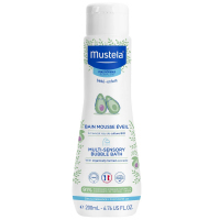Mustela Bebe Bąbelkowa Kąpiel płyn dla dzieci od 1. dnia życia, 200 ml