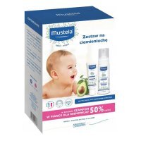 Mustela Bebe Zestaw na ciemieniuchę: Krem 40 ml + Szampon w piance, 150 ml