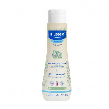 Mustela Delikatny Szampon dla dzieci z organicznym awokado, 200 ml
