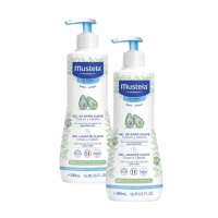 Mustela Delikatny żel do mycia z organicznym awokado, 2 x 500 ml