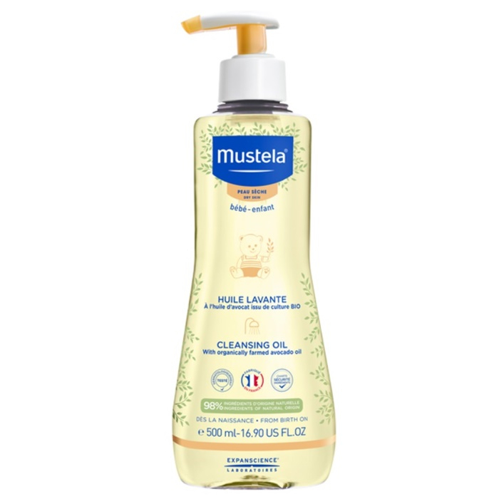 Mustela Olejek myjący z organicznym awokado do skóry suchej, 500 ml