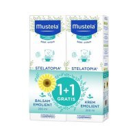 MUSTELA Stelatopia Balsam emolient 200 ml + Krem emolient 200 ml