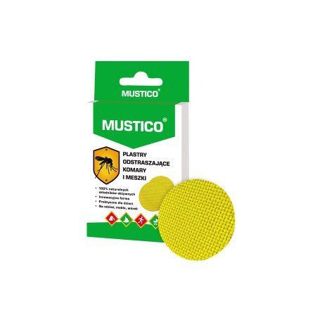 Mustico plastry odstraszające komary i meszki 12 sztuk