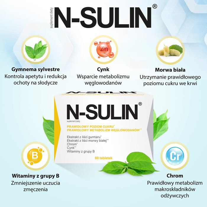 N-Sulin tabletki, 60 szt.