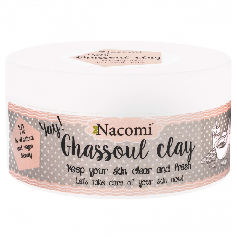 Nacomi Ghassoul Clay oczyszczająca glinka do twarzy, 94 g