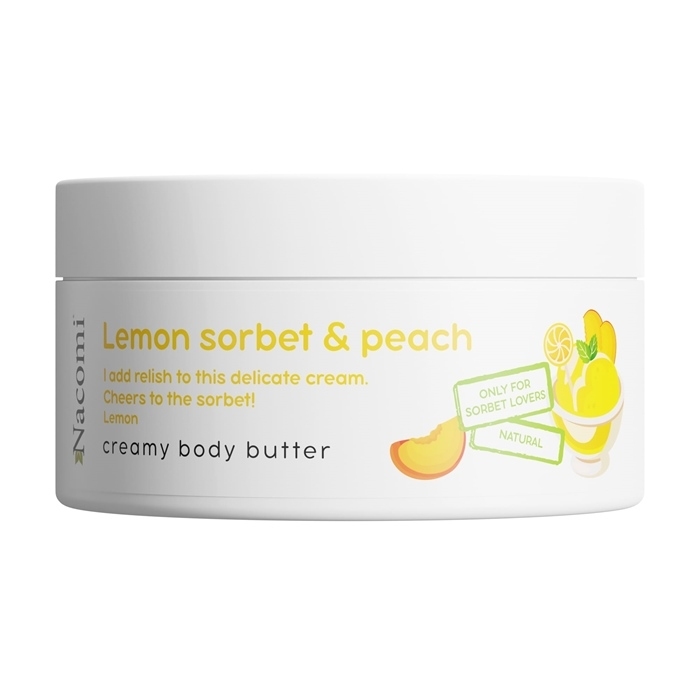 Nacomi Kremowe masło do ciała Brzoskwiniowy sorbet z cytryną, 100 ml