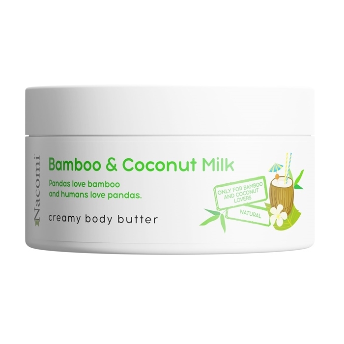 Nacomi Kremowe masło do ciała o zapachu bambusa i mleka kokosowego, 100 ml