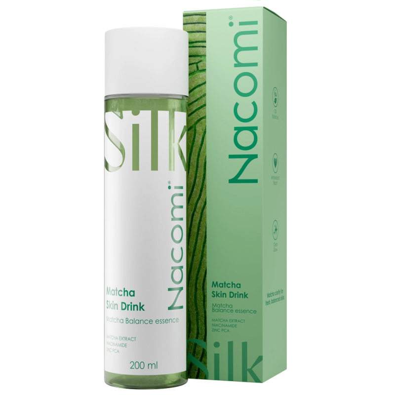 Nacomi Matcha Skin Drink Esencja normalizująca, 200 ml