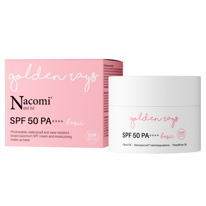 Nacomi Next Level Krem nawilżający SPF 50 Basic, 50 ml