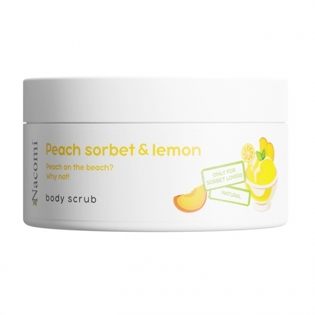 Nacomi Peeling do ciała Brzoskwiniowy sorbet z cytryną, 100 ml
