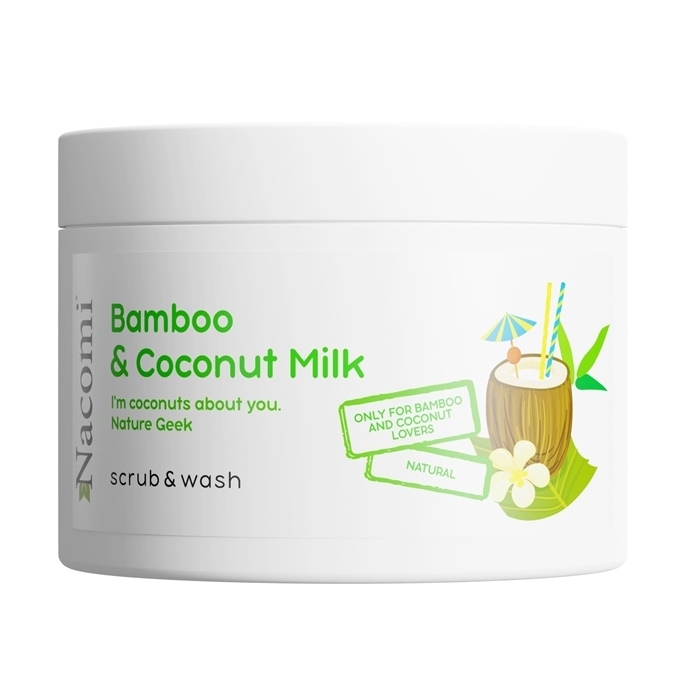 Nacomi Peeling do ciała o zapachu bambusa i mleka kokosowego, 180 ml