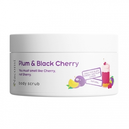 Nacomi Peeling do ciała o zapachu śliwki z czarną wiśnią, 100 ml