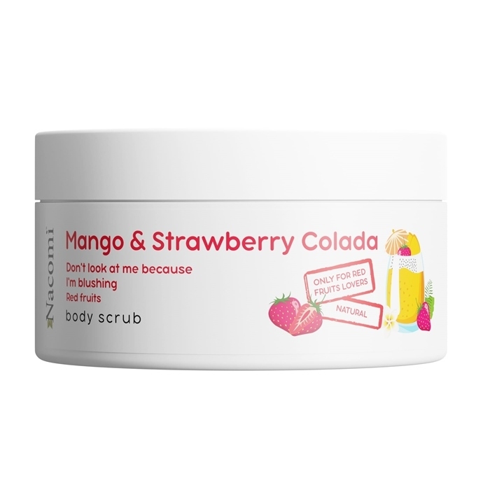 Nacomi Peeling do ciała o zapachu mango i truskawcolady, 100 ml
