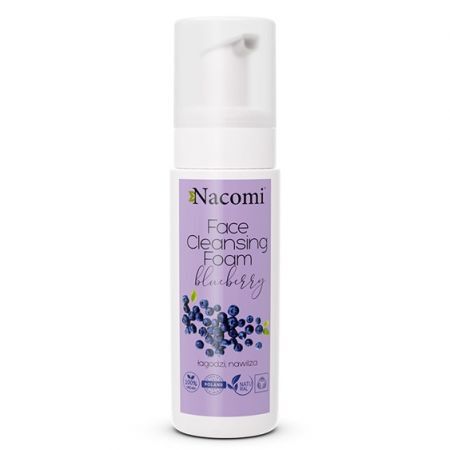 NACOMI Pianka do mycia twarzy borówka 150 ml