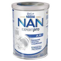 Nan Expert Pro AR mleko początkowe dla niemowląt z tendencją do ulewań, 400 g