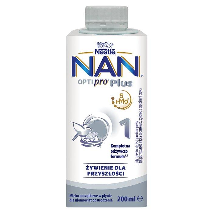 Nan Optipro Plus 1 HM-O mleko początkowe gotowe do spożycia, 200 ml