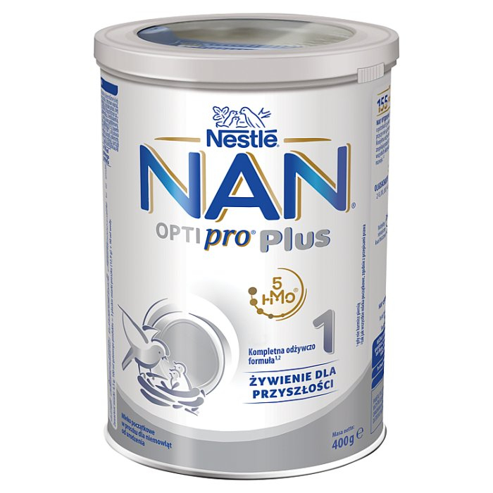 NAN OptiPro Plus 1 Mleko początkowe HM-O 400 g (od urodzenia)