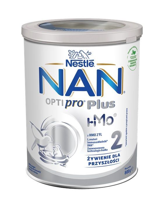 Nan Optipro Plus 2 HM-O mleko następne dla niemowląt powyżej 6 miesiąca, 800 g