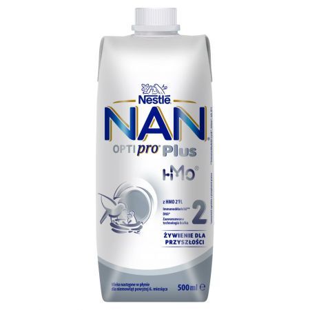 NAN OptiPro Plus 2 Mleko następne (powyżej 6m-ca) 500 ml