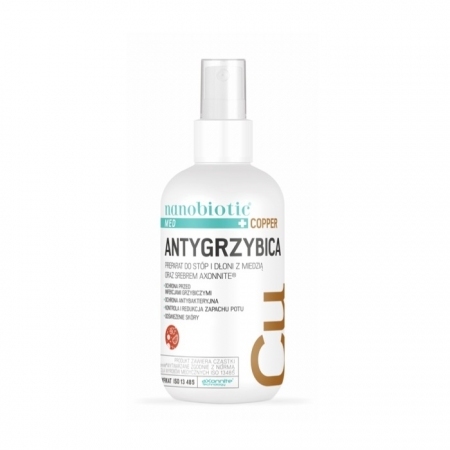 Nanobiotic Med Copper Antygrzybica Forte z miedzią do stóp i dłoni, 75 ml