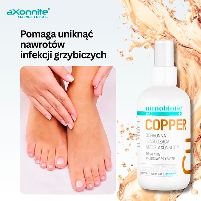 Nanobiotic Med Copper preparat przeciwgrzybiczny z miedzią, 150 ml
