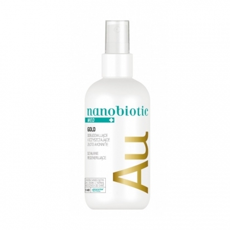 Nanobiotic Med Gold płyn regenerujący i oczyszczający ze złotem, 150 ml