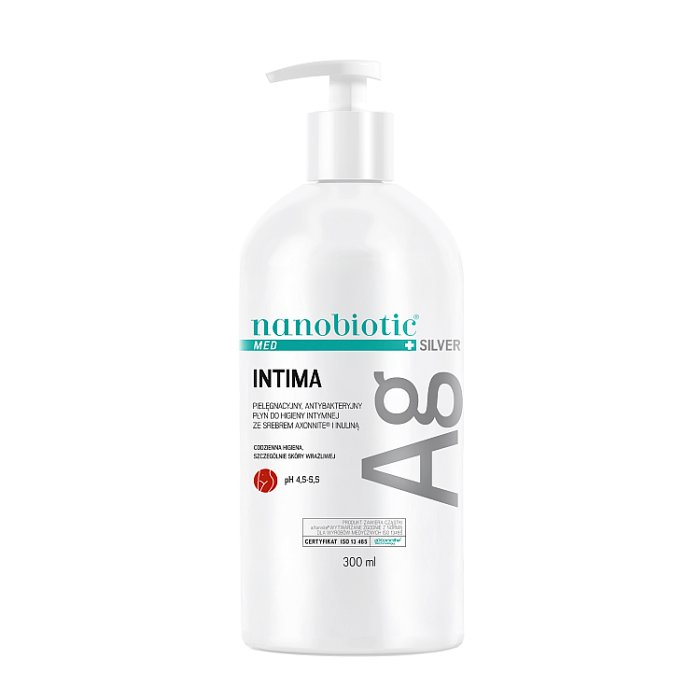 Nanobiotic Med Silver Intima płyn do higieny intymnej ze srebrem, 300 ml
