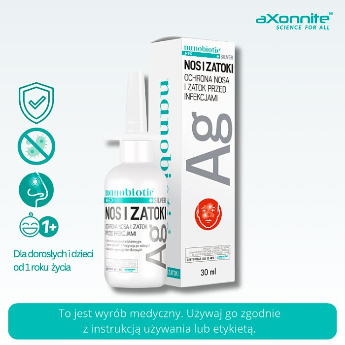 Nanobiotic Med Silver Nos i Zatoki spray 30 ml