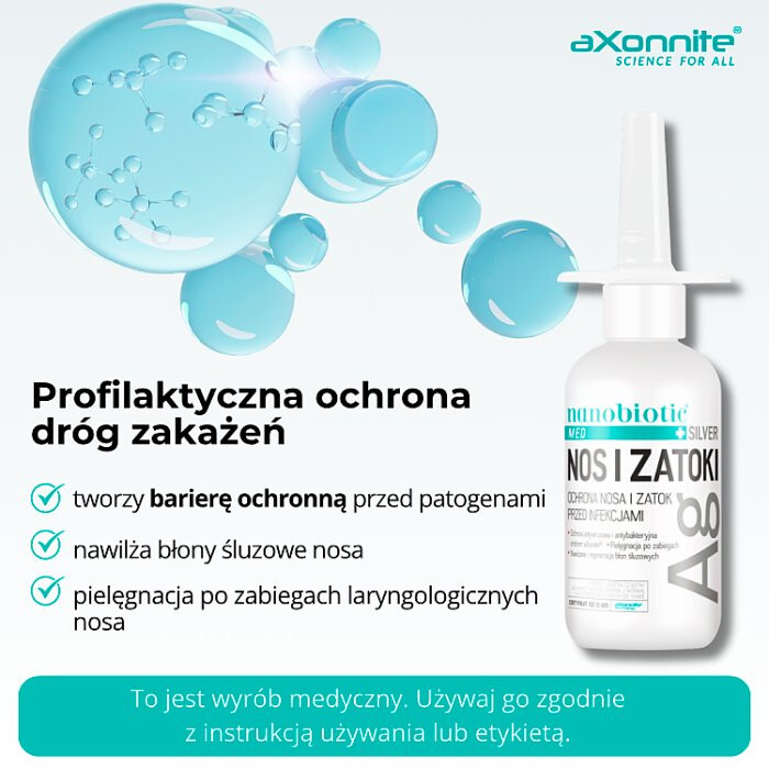 Nanobiotic Med Silver Nos i Zatoki spray 30 ml