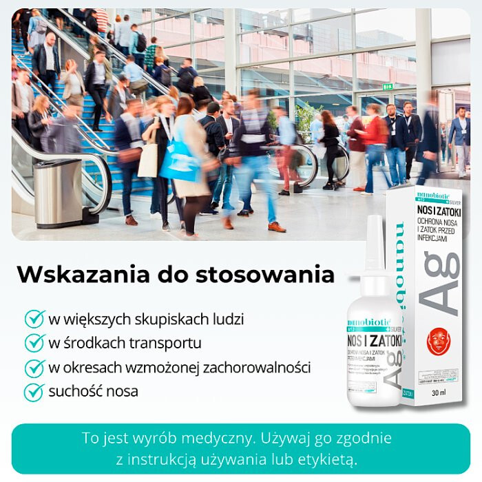 Nanobiotic Med Silver Nos i Zatoki spray 30 ml
