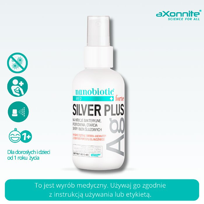 Nanobiotic Med Silver Plus Forte spray, 75 ml