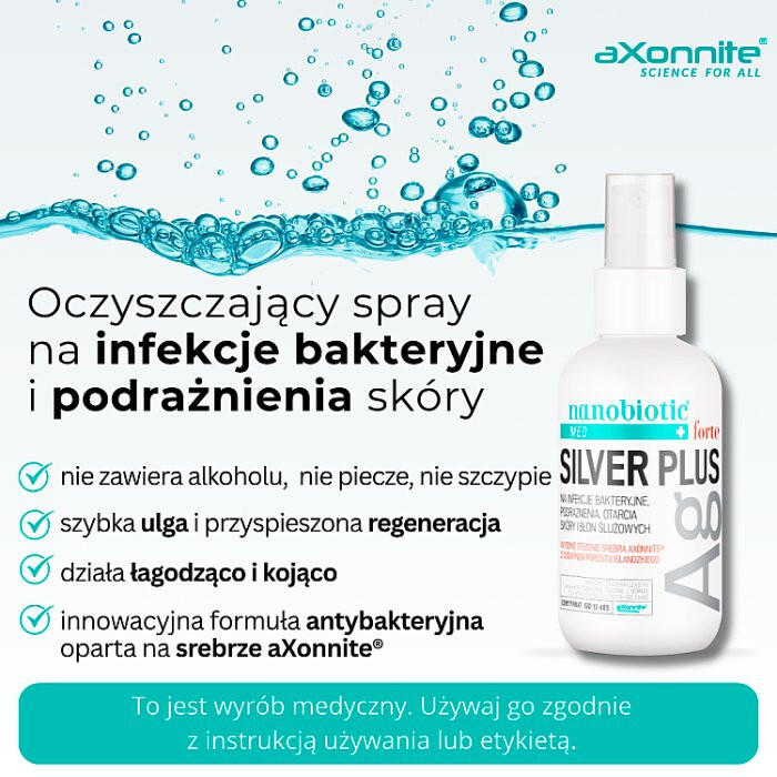 Nanobiotic Med Silver Plus Forte spray, 75 ml