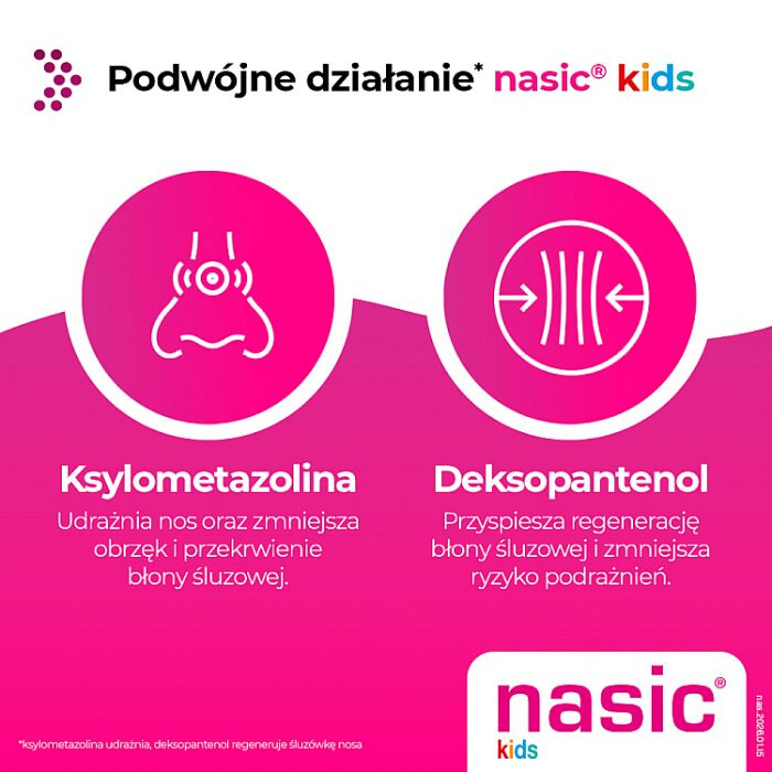 Nasic Kids (0,05 mg + 5,0 mg)/dawkę aerozol do nosa , 10 ml