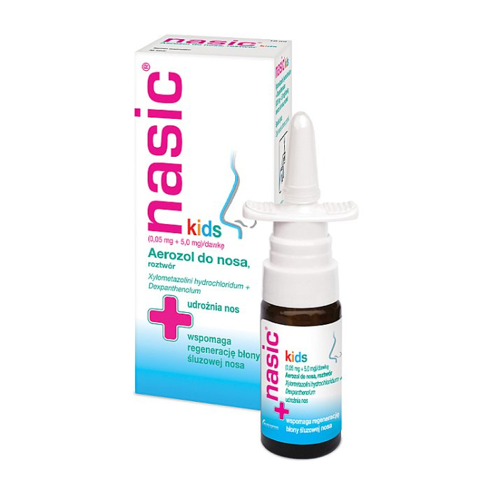 Nasic Kids (0,05 mg + 5,0 mg)/dawkę aerozol do nosa , 10 ml
