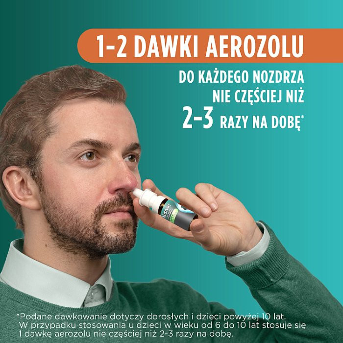 Nasivin Sinex Aloes i Eukaliptus aerozol do nosa, 15 ml