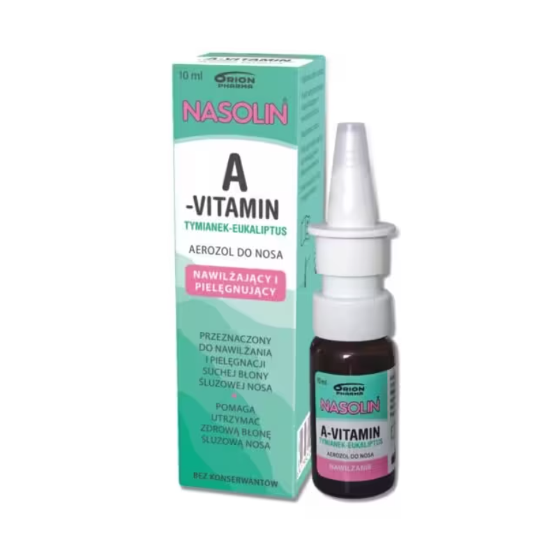 Nasolin A-Vitamin Tymianek-Eukaliptus Aerozol do nosa, 10 ml
