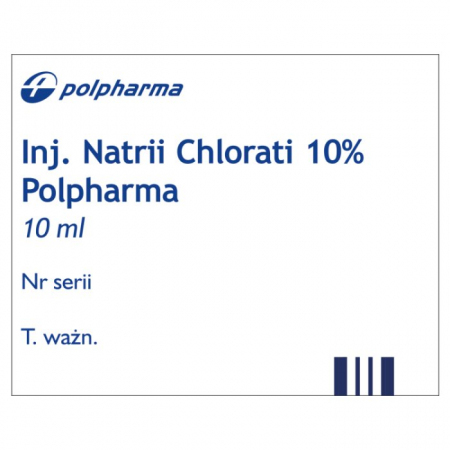 Natrium Chloratum 10% iniekcje ampułki 10 ml, 100 szt.