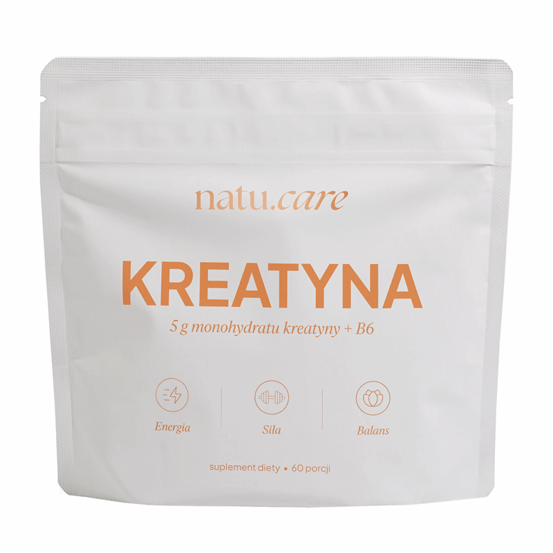 Natu.Care Kreatyna + B6 proszek o smaku neutralnym, 300 g