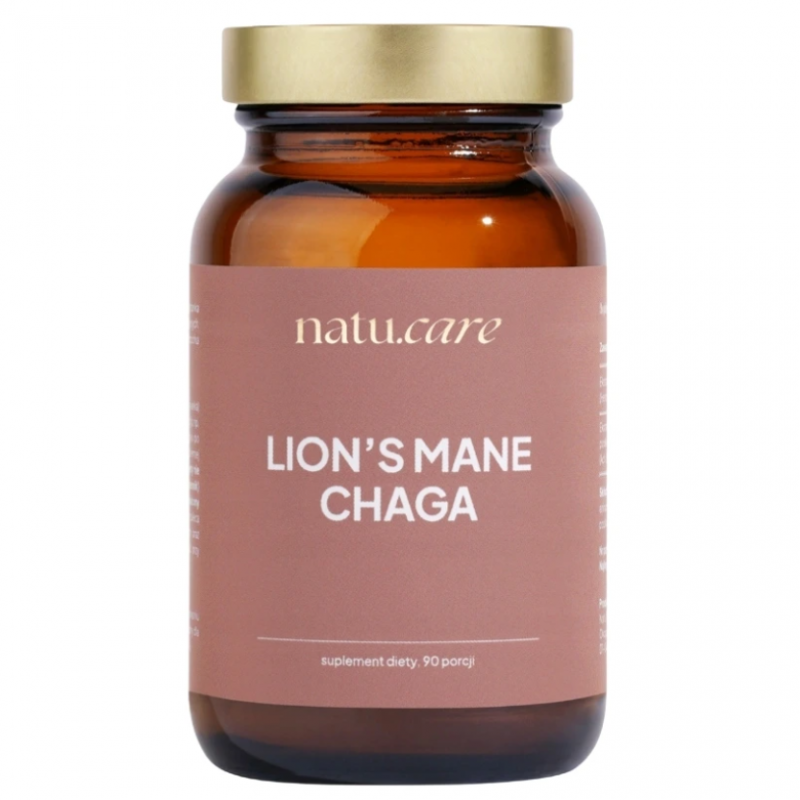 Natu.Care Lion's Mane Chaga proszek, 90 porcji