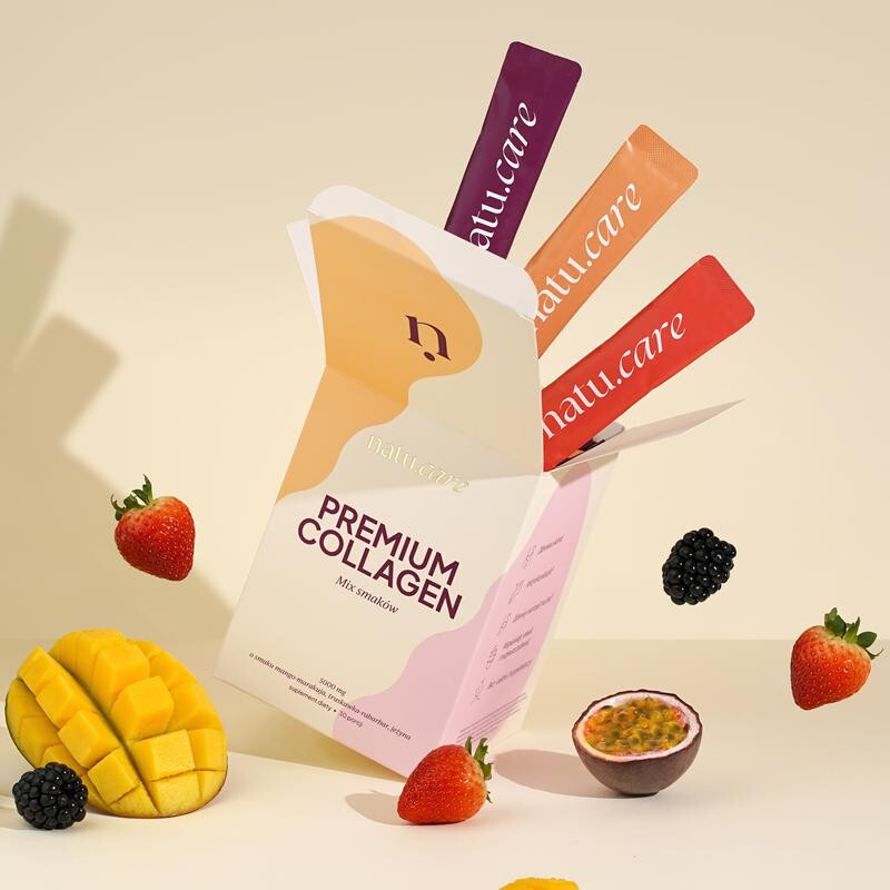Natu.Care Premium Collagen 5 000 saszetki z kolagenem mix smaków, 30 szt.