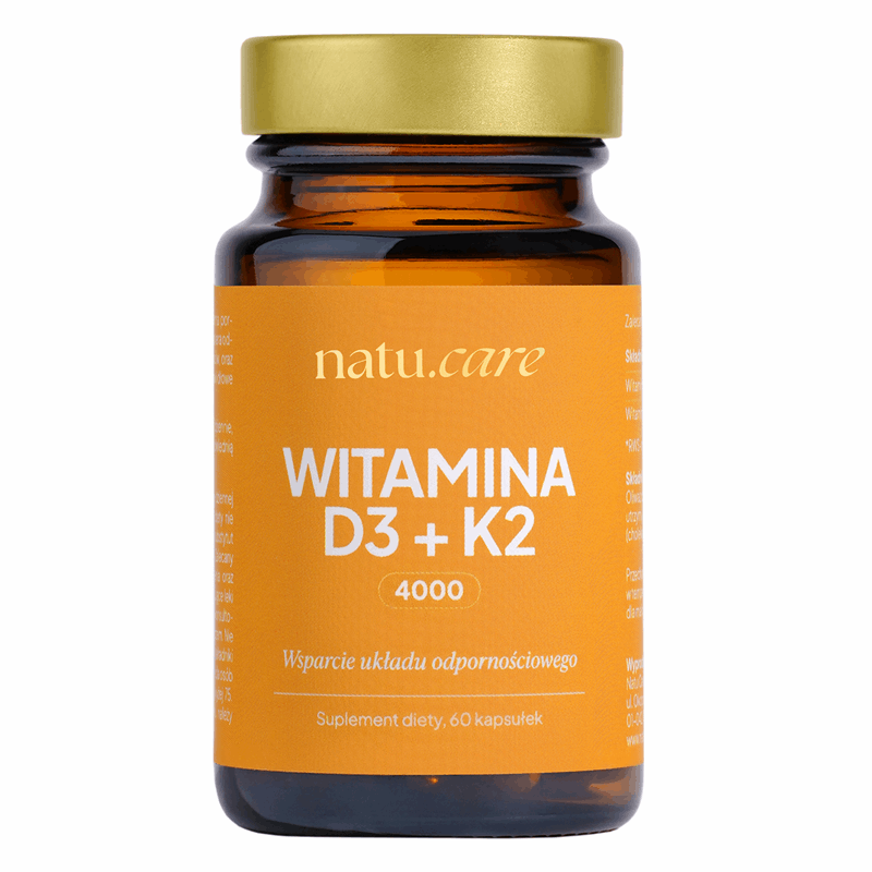 Natu.Care Witamina D3 4000 IU + K2 MK-7 kapsułki, 60 szt.