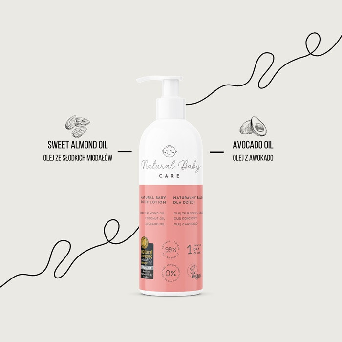 Natural Baby Care Body Lotion balsam do ciała dla dzieci od 1 dnia życia, 200 ml