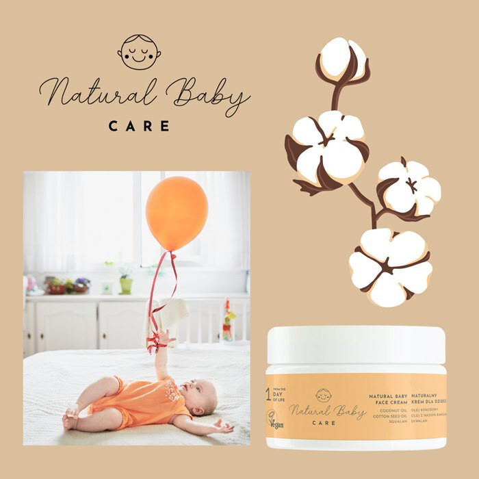 Natural Baby Care Naturalny krem do twarzy dla dzieci, 50 ml